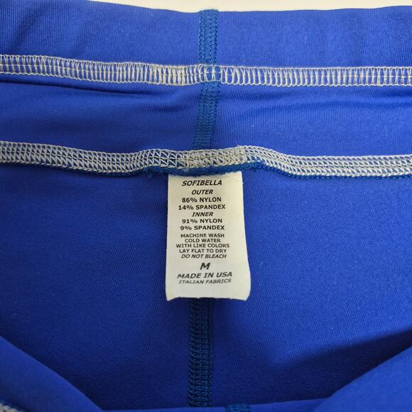 Sofibella Confidence Collection Womens Medium Legging Blue Yellow Small - Medium - Picture 9 of 13